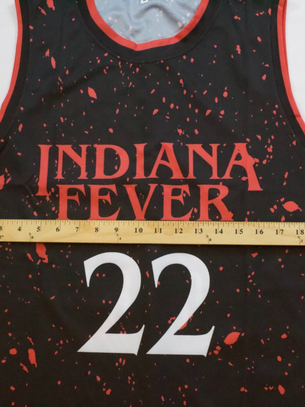 NEW Men's Fever Caitlin Clark Black and Red Alternate Jersey Size Medium - Picture 3 of 6